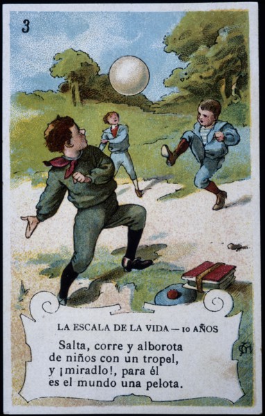 Collection of stickers 'Scale of life' number 3, 20th century. Creator: Mestres, Apeles (1854 - 1936).