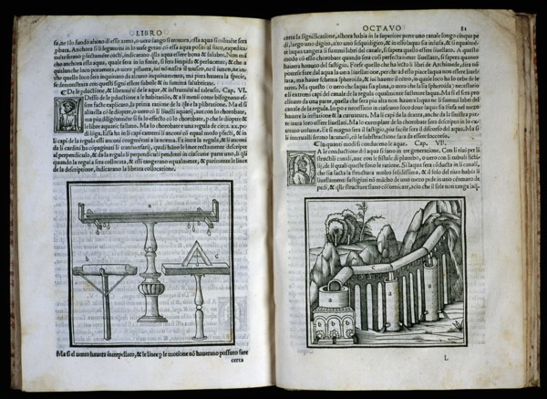 Pages of 'Architecture traducto di latino in vulgare dal vero exemplare' by M. Vitrubio Polion, 1524 Creator: Vitrubio Polion, Marc (75 bC - 10 bC.).