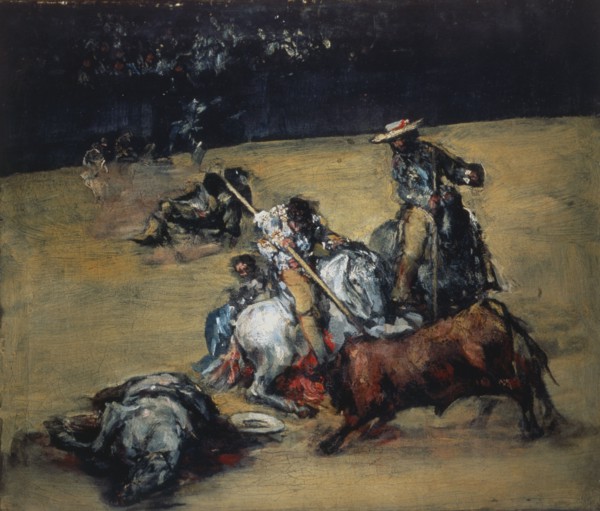 Bullfight, after 1825. Creator: Anonymous, follower of Francisco de Goya.