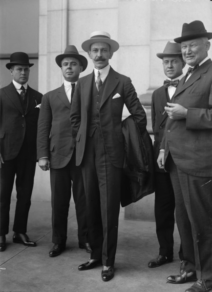Cuban War Mission To The U.S. Lt.Col. Lezama, Alberto Carricarti, And Gen. Jose Marti..., 1917. Creator: Harris & Ewing.