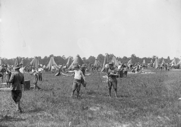 D.C. National Guard in Camp, 1915. Creator: Harris & Ewing.
