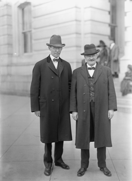 John Henry Goeke, Rep from Ohio, Left, with Rep. J.D. Post, 1913. Creator: Harris & Ewing.