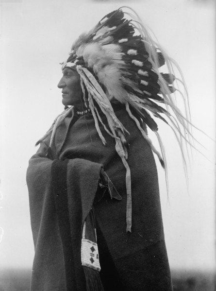Lazy Boy, Indian Chief, 1914. Creator: Harris & Ewing.