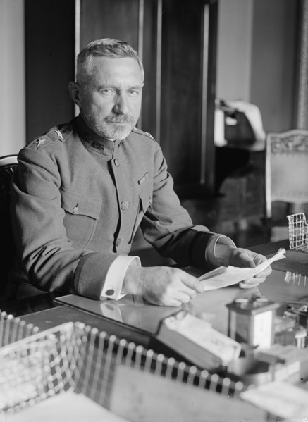 Maj. Gen. Peyton C. March, U.S.A., Chief of Staff, at Desk, 1918. Creator: Harris & Ewing.