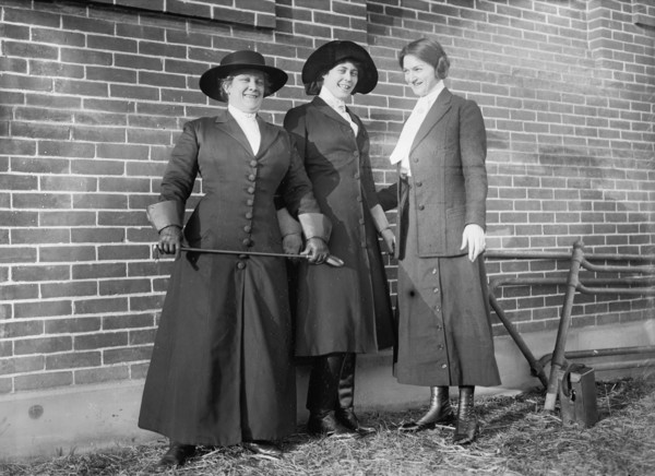 Suffragists Mrs. R. M. McLennan and Mrs. R.C. Burleson, 1913. Creator: Harris & Ewing.