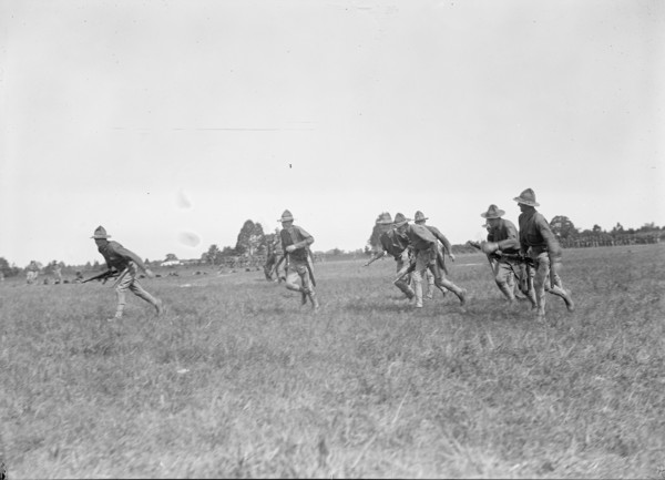 National Guard of D.C. - Field Tactics, 1915. Creator: Harris & Ewing.