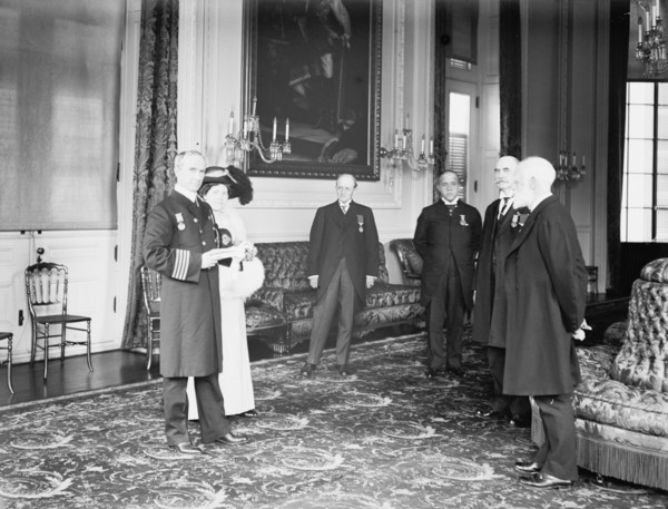 Capt. Arthur H. Rostron of Cunard Liner 'Carpathia'; James Bryce ..., 1913. Creator: Harris & Ewing.