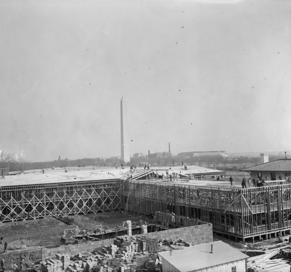 Temporary Building, Under Construction...Washington, D.C., 1917. Creator: Unknown.