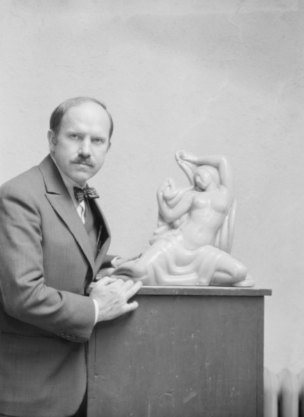 Manship, Paul, portrait photograph, 1928 June 8. Creator: Arnold Genthe.