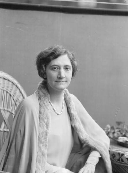 McCormick, Medill, Mrs., portrait photograph, 1927 Creator: Arnold Genthe.