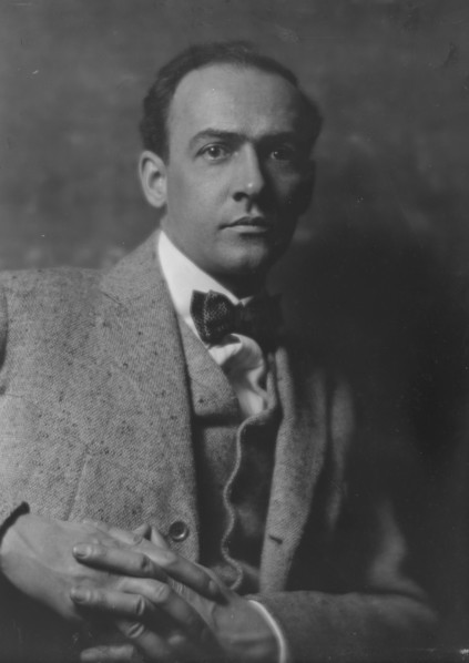 Bynner, Witter, Mr., portrait photograph, 1916 Mar. Creator: Arnold Genthe.