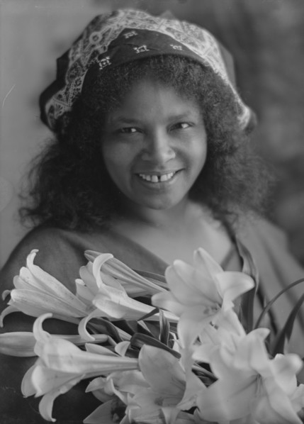 Greenwood, Minnie, Miss, portrait photograph, 1913. Creator: Arnold Genthe.