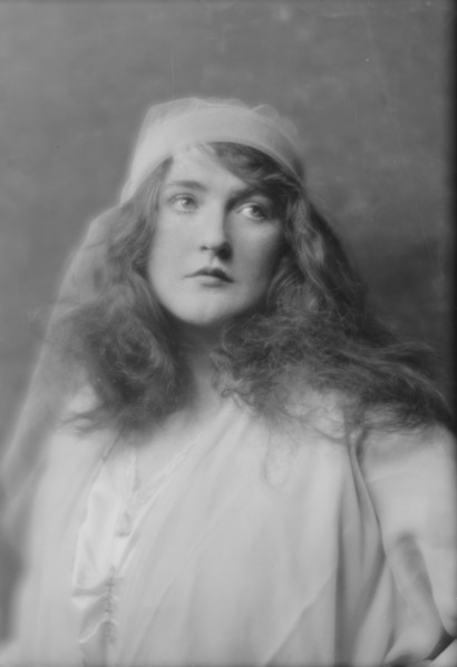 Irving, Daisy, Miss, portrait photograph, 1916 Feb. 4. Creator: Arnold Genthe.