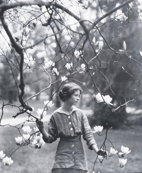 Portrait photograph of Edna St. Vincent Millay, 1914. Creator: Arnold Genthe.