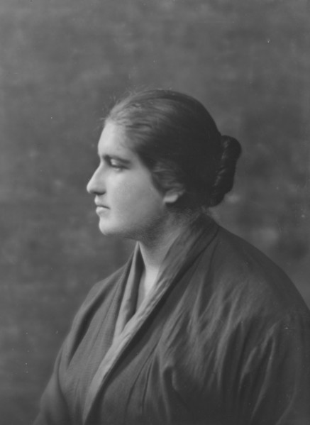 Wertheimer, M., Miss, portrait photograph, 1916. Creator: Arnold Genthe.