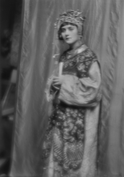 Day, Juliette, Miss, in costume for "Yellow Jacket", 1913 Jan. 16. Creator: Arnold Genthe.