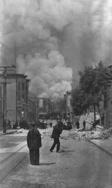 San Francisco, April 18, 1906, 1906 Apr. 18. Creator: Arnold Genthe.