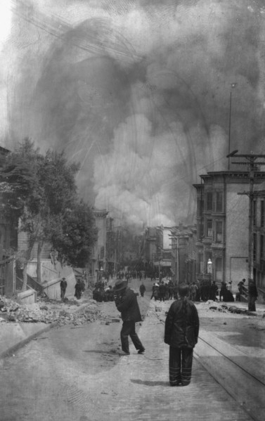San Francisco, April 18, 1906, 1906 Apr. 18. Creator: Arnold Genthe.
