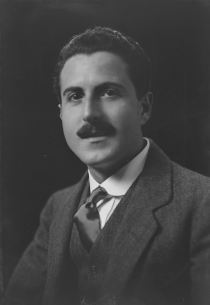 Mr. George Metaxa, portrait photograph, 1918 Dec. 6. Creator: Arnold Genthe.