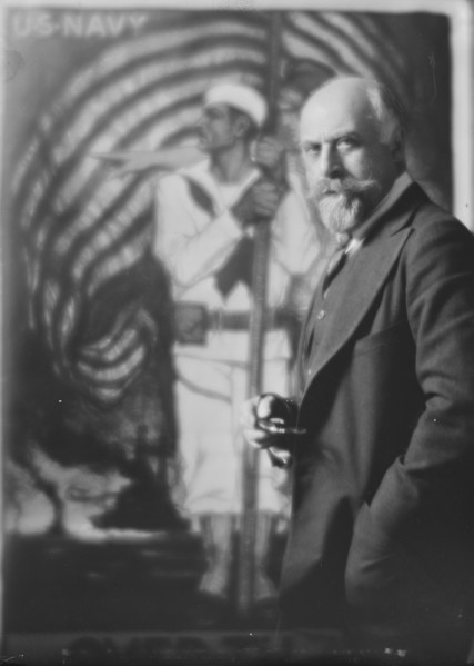 Mr. Albert Sterner, portrait photograph, 1918 Feb. 8.  Creator: Arnold Genthe.