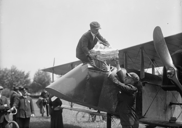 Curtiss Airplane Tests And Demonstrations; Twin Engine Biplane, Potomac Park, 1916. Creator: Harris & Ewing.
