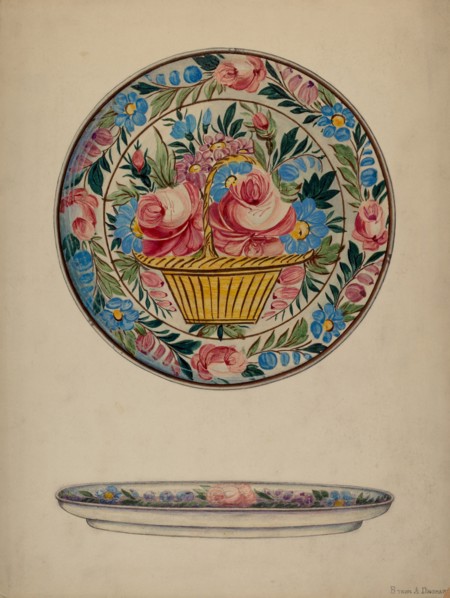 Plate, c. 1938. Creator: Byron Dingman.
