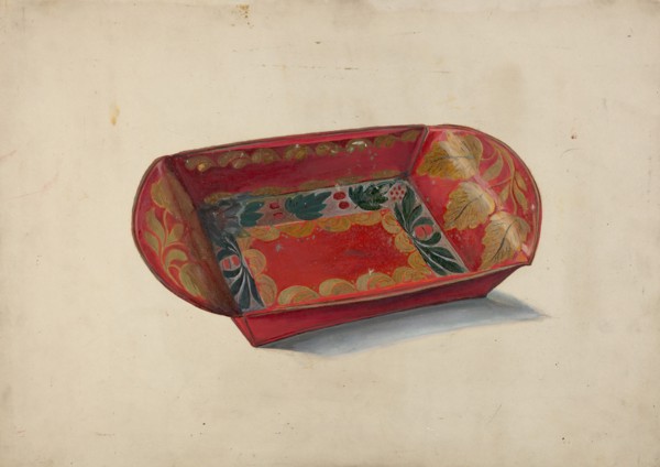 Tray, 1935/1942. Creator: Myra Newswanger.