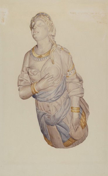 Figurehead from "Kenilworth", 1935/1942. Creator: Curry M. Bartlett.