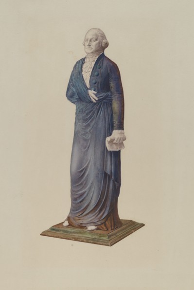 Garden Figure - George Washington, c. 1940. Creator: Zabelle Missirian.