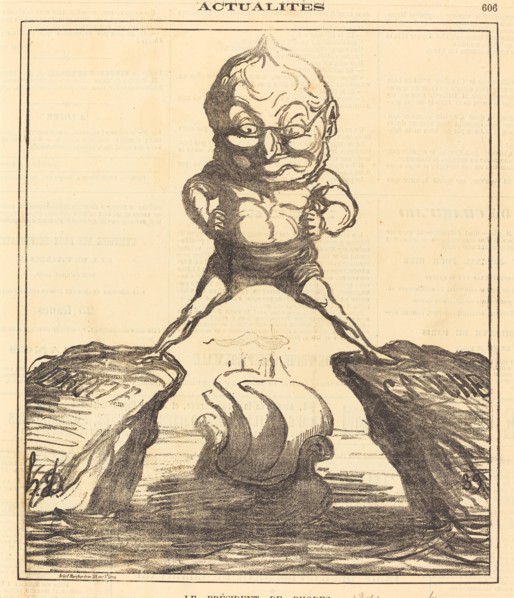 Le Président de Rhodes, 1871. Creator: Honore Daumier.
