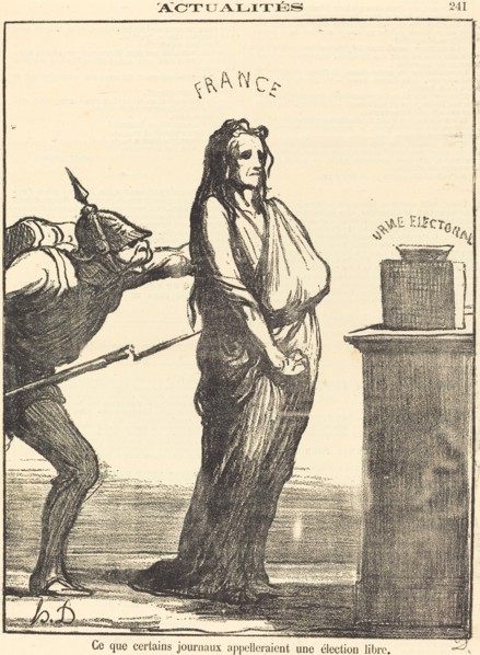 Ce que certains journaux appeleraient..., 1870. Creator: Honore Daumier.