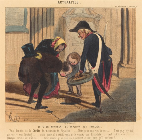 Le Futur monument de Napoléon aux Invalides, 1842. Creator: Honore Daumier.