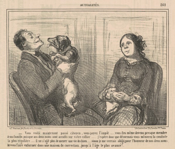 Vous voila maintenant passe citoyen, 19th century. Creator: Honore Daumier.