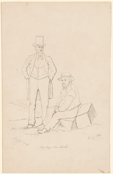 Mr. Way and Mr. Booth, 1862. Creator: James Wells Champney.