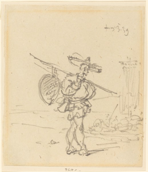 A Chinese Peasant, 1839. Creator: George Chinnery.