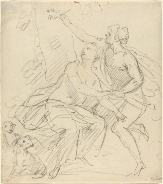 Angelica and Medoro. Creator: Giovanni Battista Cipriani.