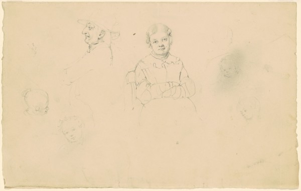 Studies of Figures, c. 1836-1843. Creator: James Goodwyn Clonney.