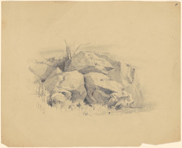 Rocks, 1839. Creator: James Goodwyn Clonney.