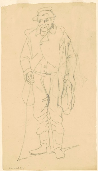 African-American Figure, c. 1840-1850. Creator: James Goodwyn Clonney.