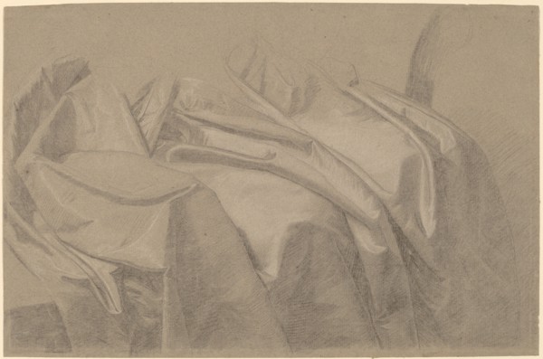 Drapery Study for "Mary and Elizabeth Royall", c. 1758. Creator: John Singleton Copley.