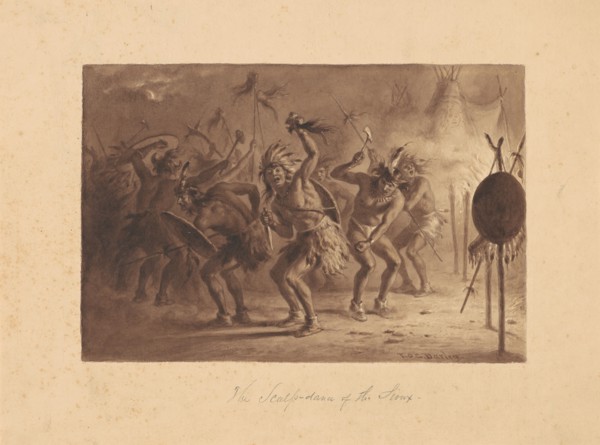 The Scalp-Dance of the Sioux, c. 1842. Creator: Felix Octavius Carr Darley.