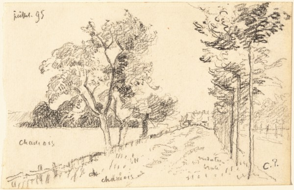 The Driveway, 1895. Creator: Camille Pissarro.