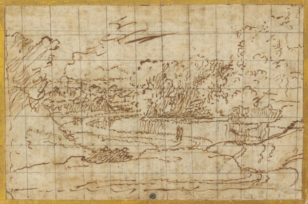 Road along a Winding River, c. 1648?. Creator: Nicolas Poussin.