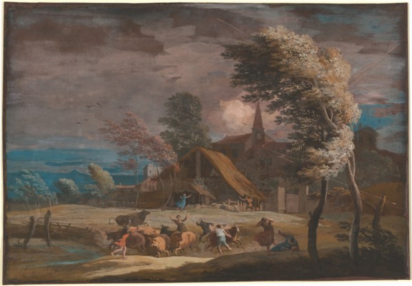 A Stormy Landscape, c. 1725. Creator: Marco Ricci.