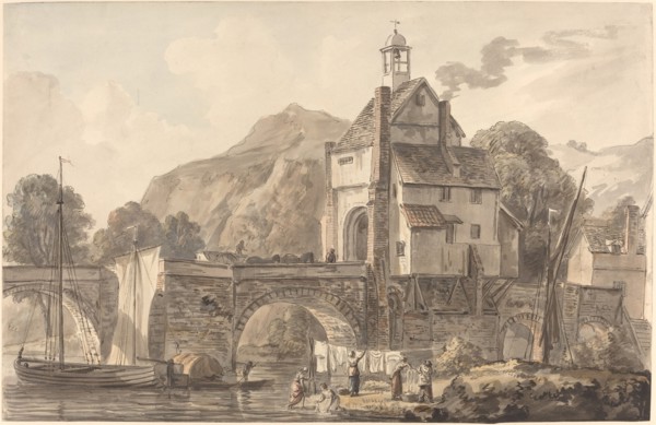 The Bridge at Bridgnorth in Shropshire. Creator: Paul Sandby.