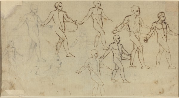 Studies of a Sower (Illustration for Thomson's Seasons), c. 1791. Creator: Thomas Stothard.