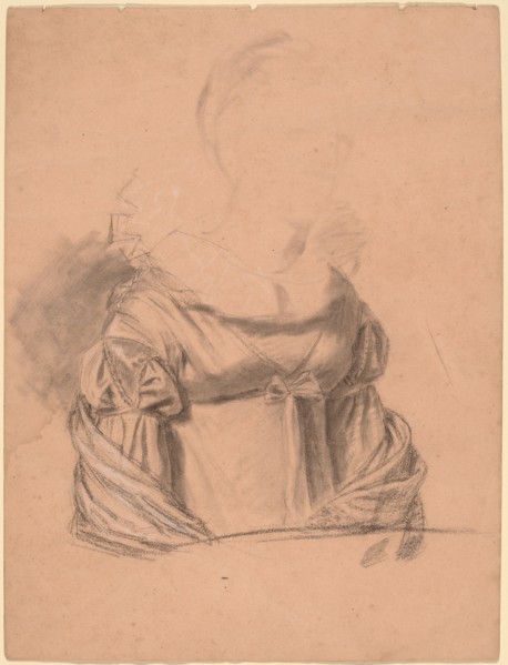 Study of a Woman's Dress, probably c. 1820. Creator: John Vanderlyn.