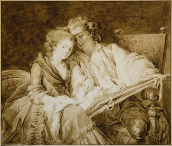 The Drawing Lesson, 1777. Creator: Francois-Andre Vincent.