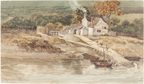 Landing Place near Tintern Abbey, probably c. 1802. Creator: James Ward.
