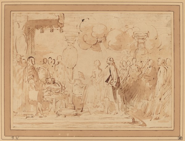 George III Resuming Royal Power, c. 1789. Creator: Benjamin West.